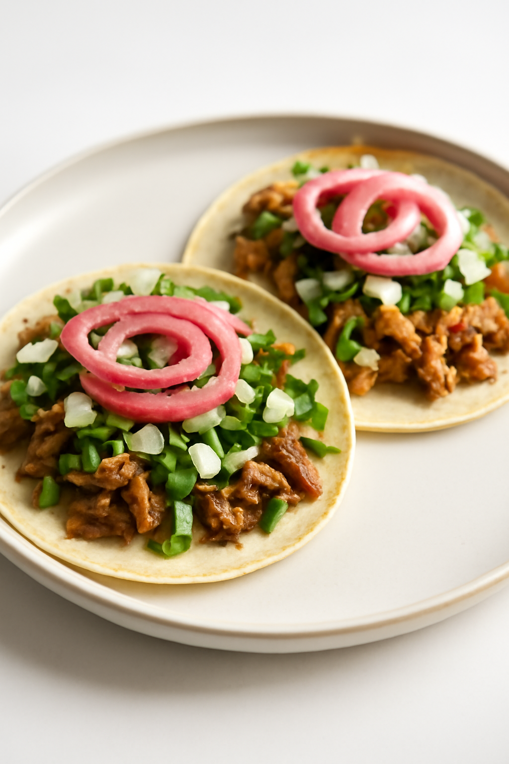 vegan Al Pastor and Carnitas tacos - Revolution Vegan Kitchen