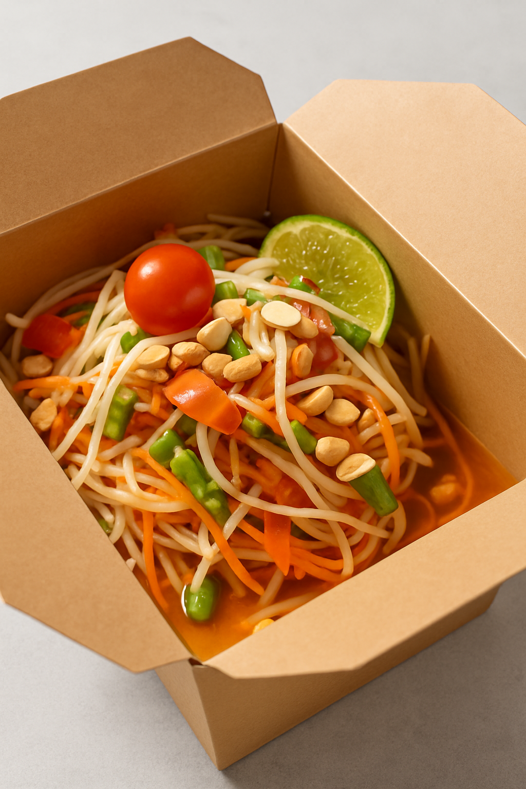 Dee Dee (Northern Thai Street Food) – A box of authentic Northern Thai goodness, likely a larb or pad krapow, topped with cucumbers and a perfect fried egg. It’s flavor-packed, humble, and deeply satisfying.