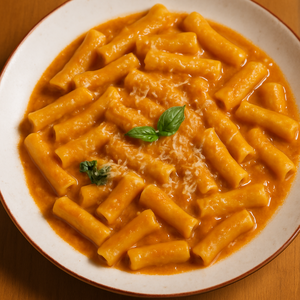 Creamy Tortiglioni Pasta