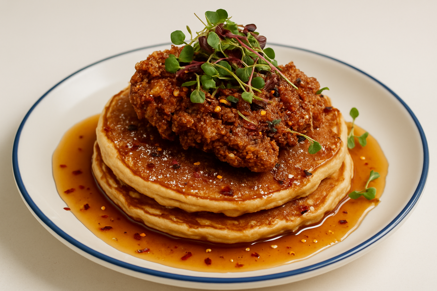Fried Chicken Pancake